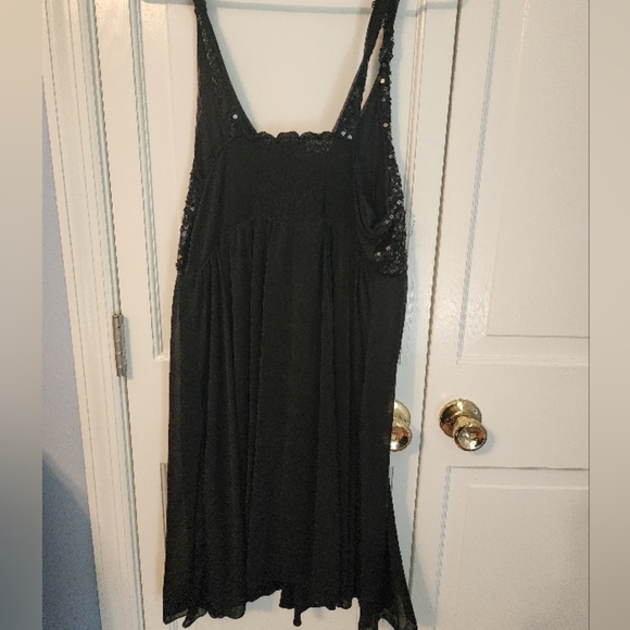 Stunning Apt 9 Beaded Sparkly Top Black Party Dress Medium‎ Trendy Timeless - Picture 13 of 16